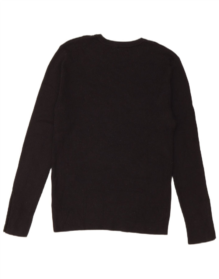 Marks & Spencer Haut à manches longues pour femme UK 42 Medium Noir Viscose