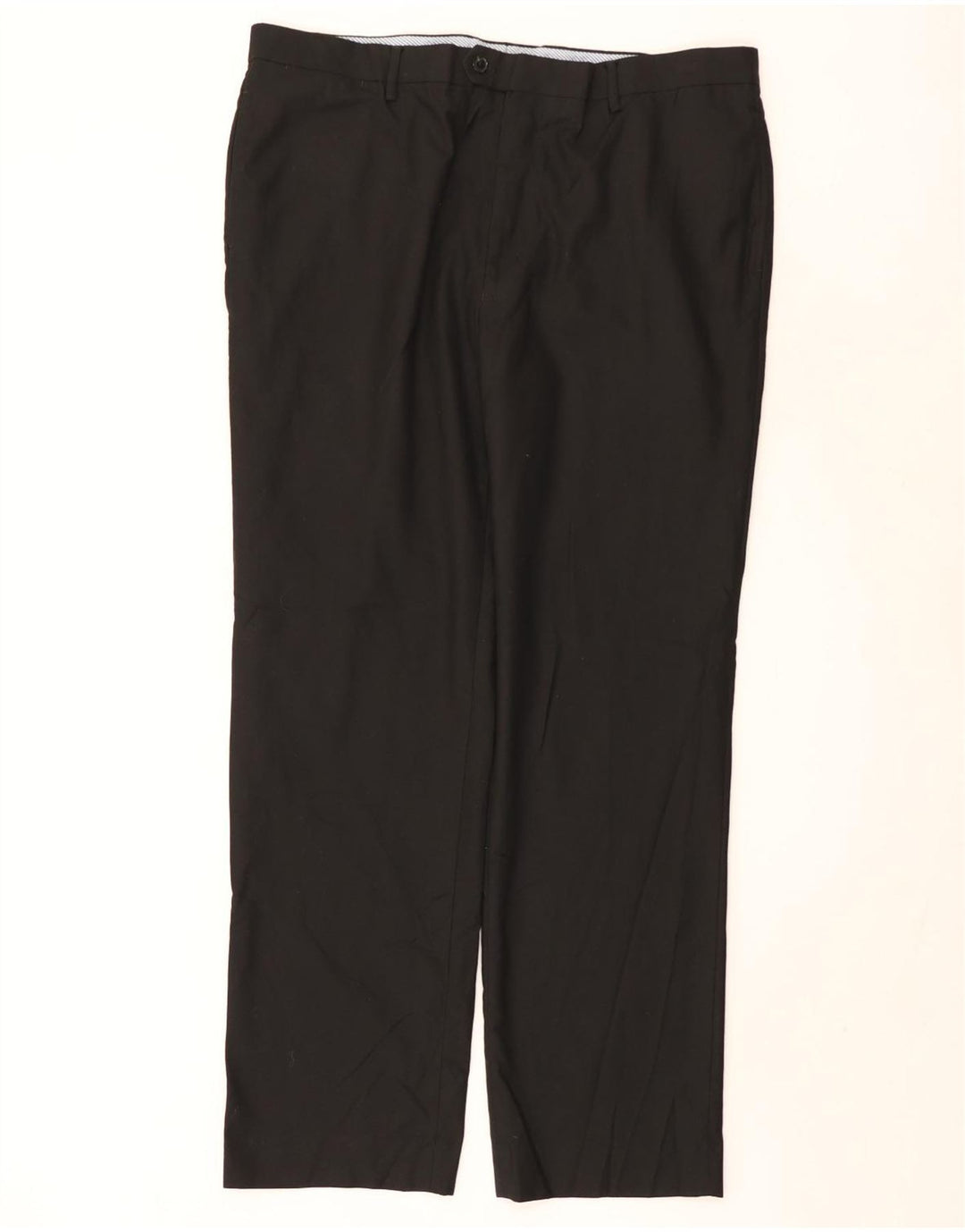 TOMMY HILFIGER Pantalon de Costume Droit Homme W40 L31 Noir Polyester