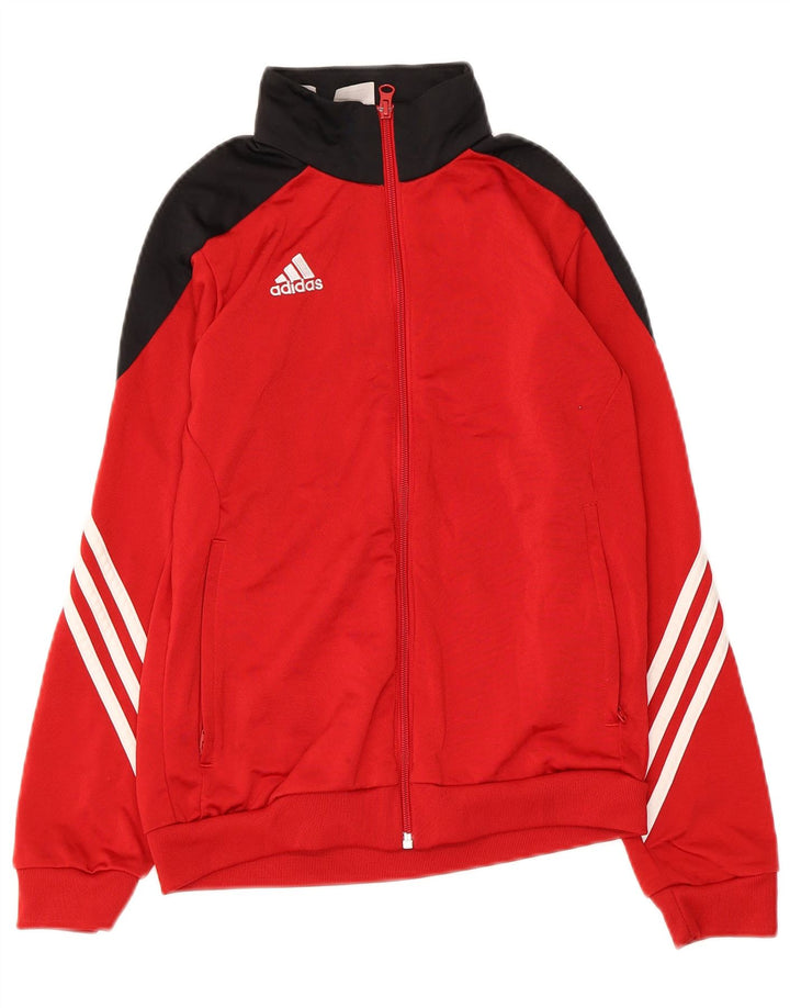 ADIDAS Veste de survêtement pour garçon 11-12 ans Large Rouge Colourblock