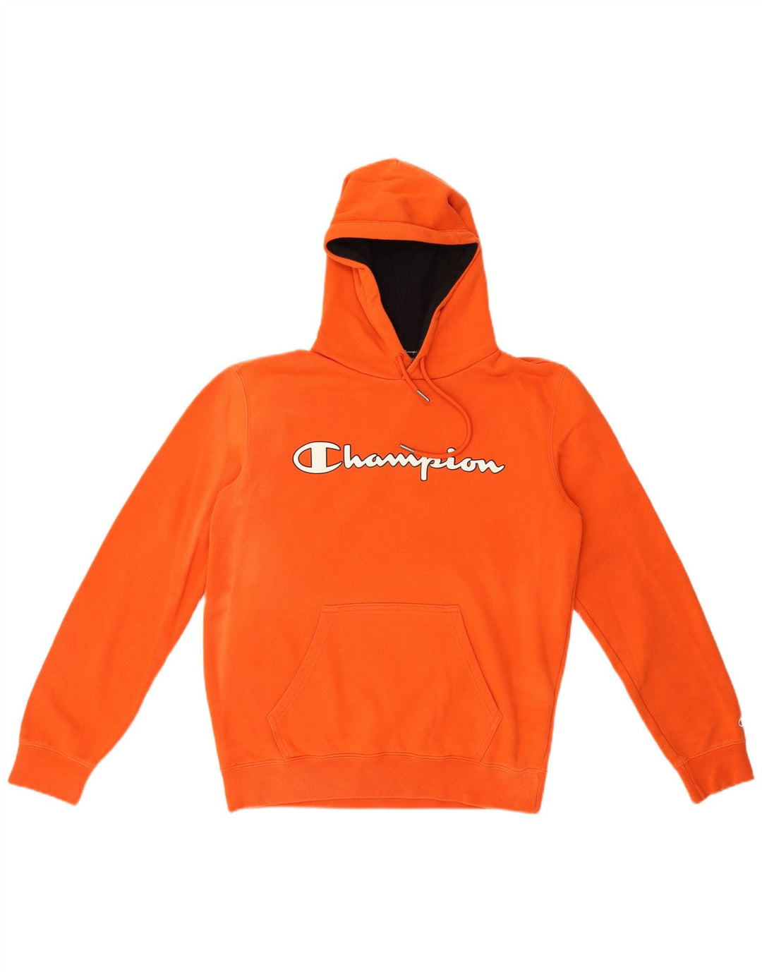 Champion Pull à Capuche Graphique Homme Orange Moyen