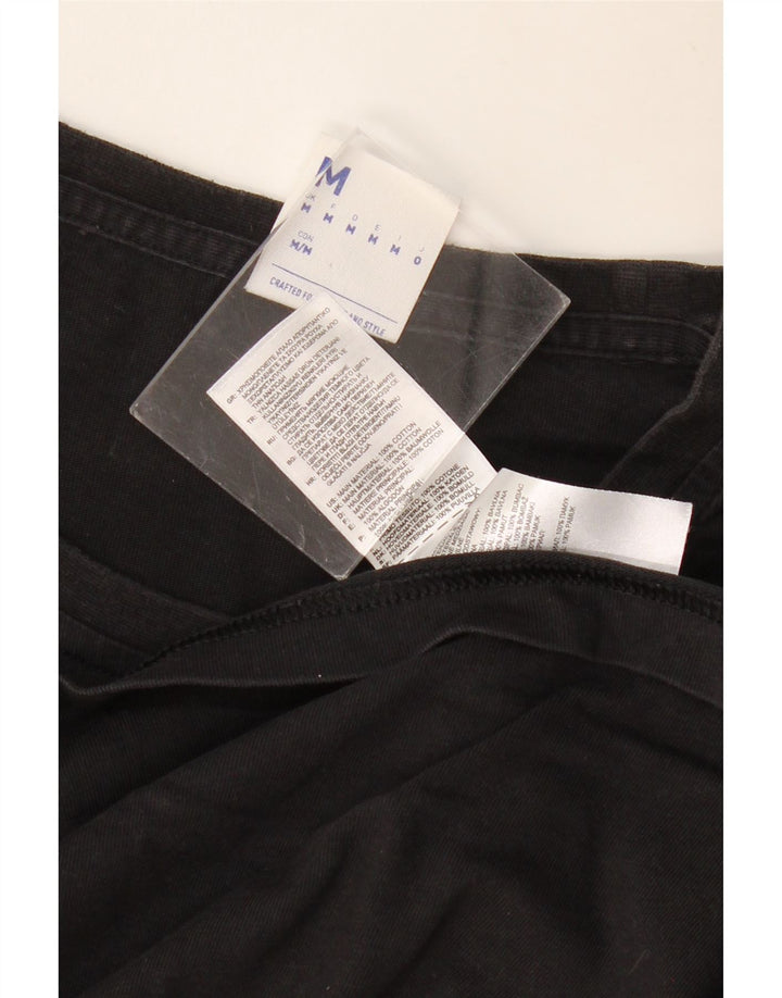 REEBOK T-Shirt Graphique Homme Noir Moyen Coton