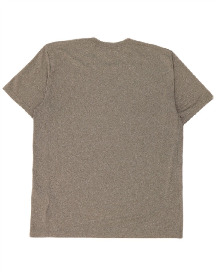 Nike Hommes Dri Fit T-Shirt Haut Large Gris Polyester