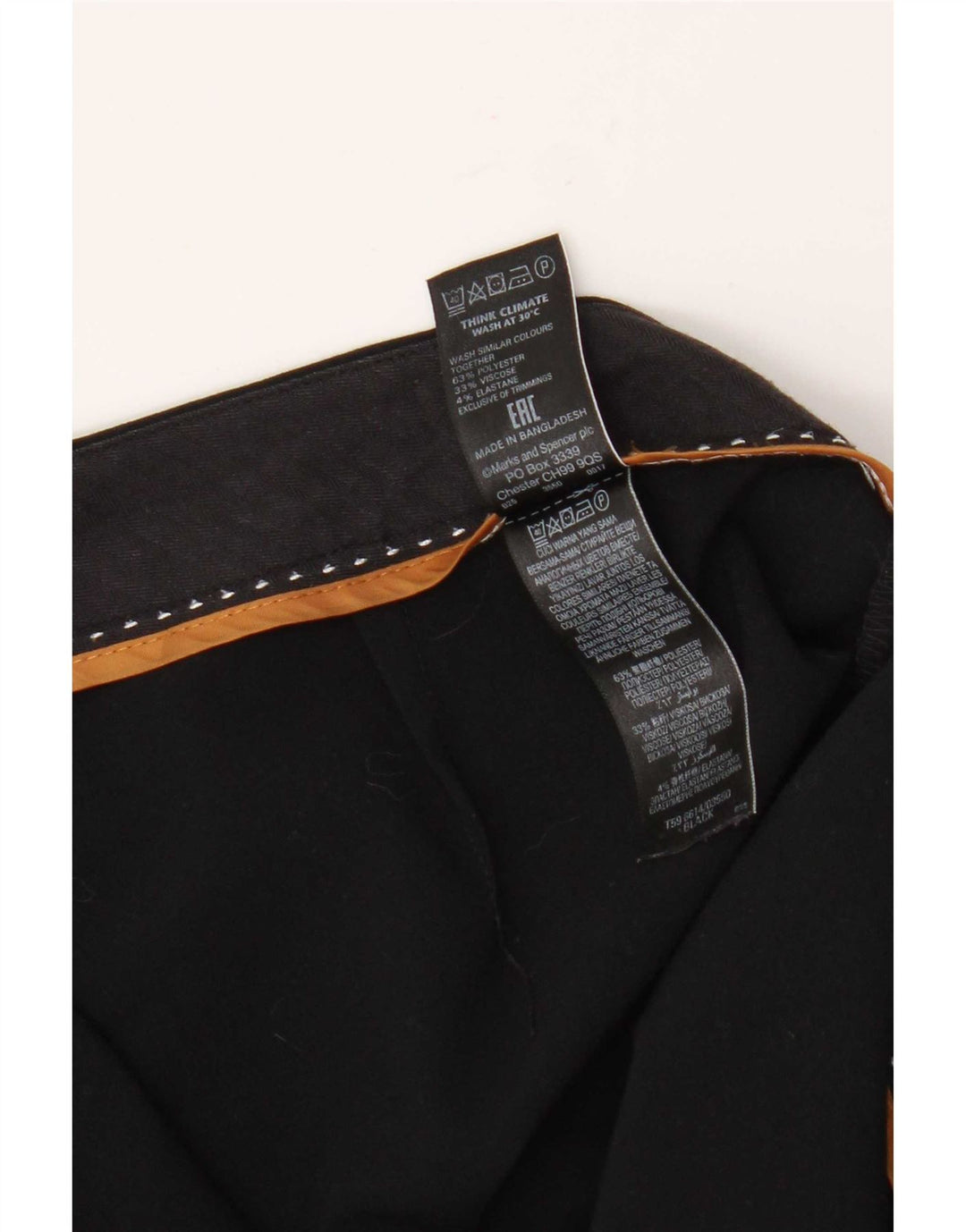 Marks & Spencer Pantalon de costume bootcut pour femme UK 12 Medium W32 L30 Noir