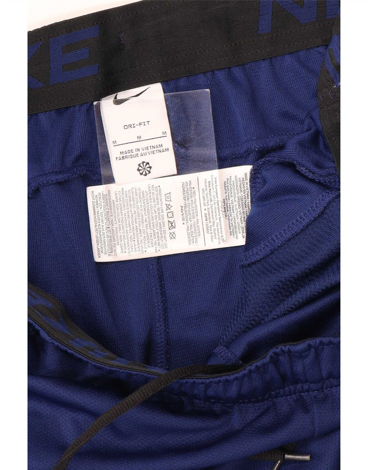 Nike Short de sport Dri Fit pour homme en polyester color block bleu marine moyen