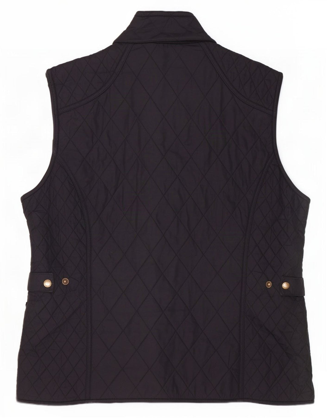 Barbour Gilet matelassé pour femme UK 16 Large Noir Polyester Classique
