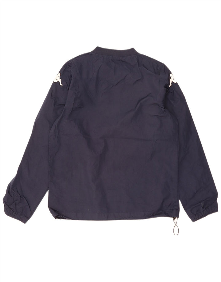 Kappa Haut de Survêtement Graphique Pull Homme Petit Bleu Marine Polyester