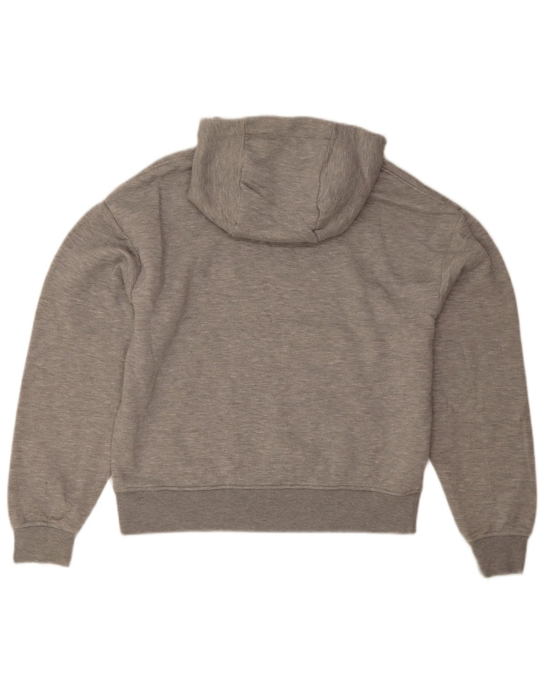 Zara Pull à capuche pour homme Petit polyester moucheté gris