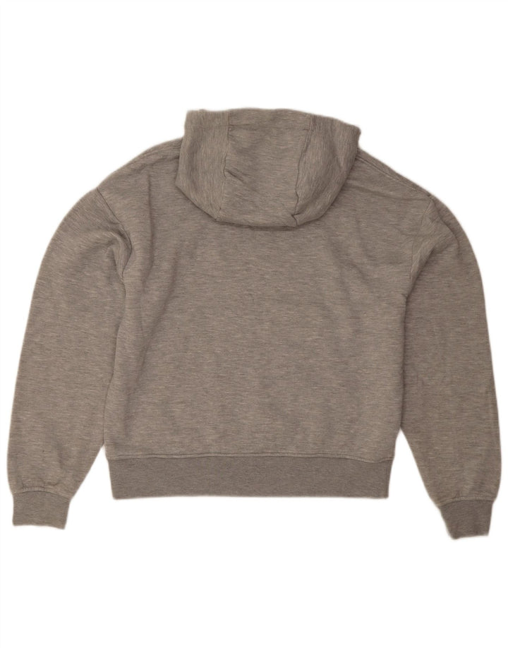 Zara Pull à capuche pour homme Petit polyester moucheté gris