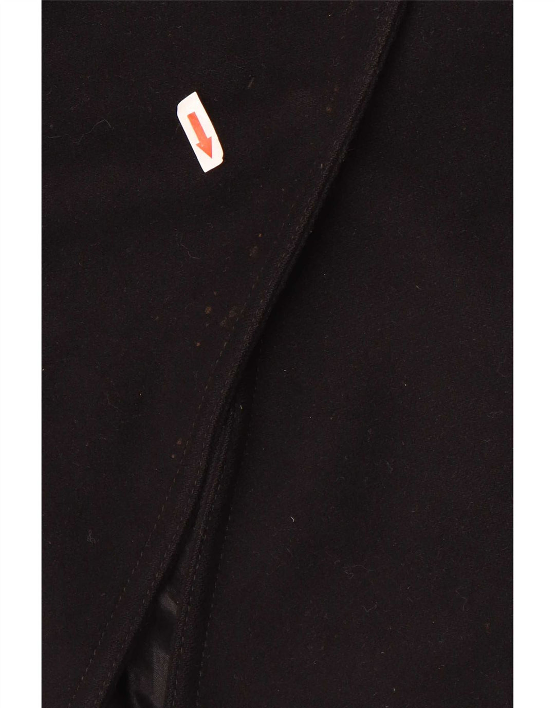 Benetton Pardessus Femme UK 44 Laine Noir Moyen