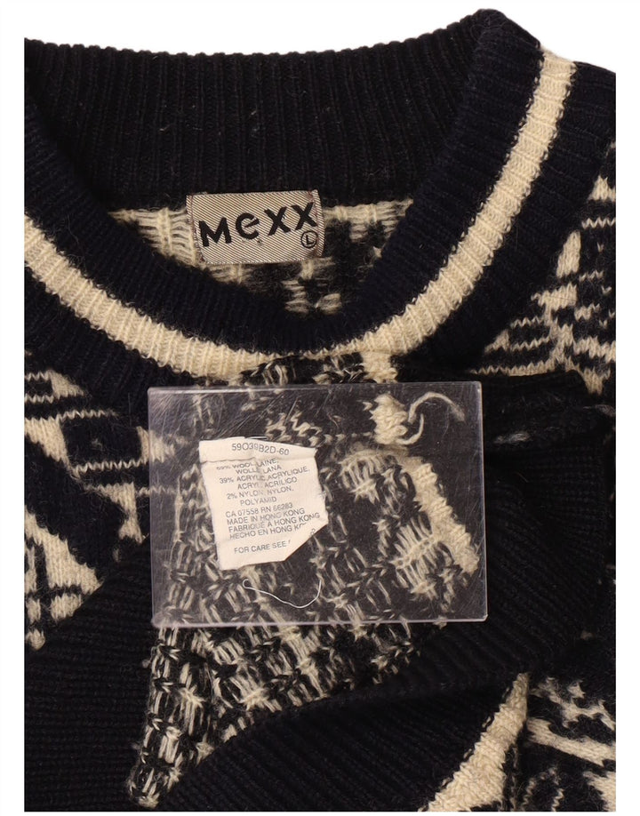 MEXX Pull ras du cou pour femme UK 16 Grand motif géométrique multicolore
