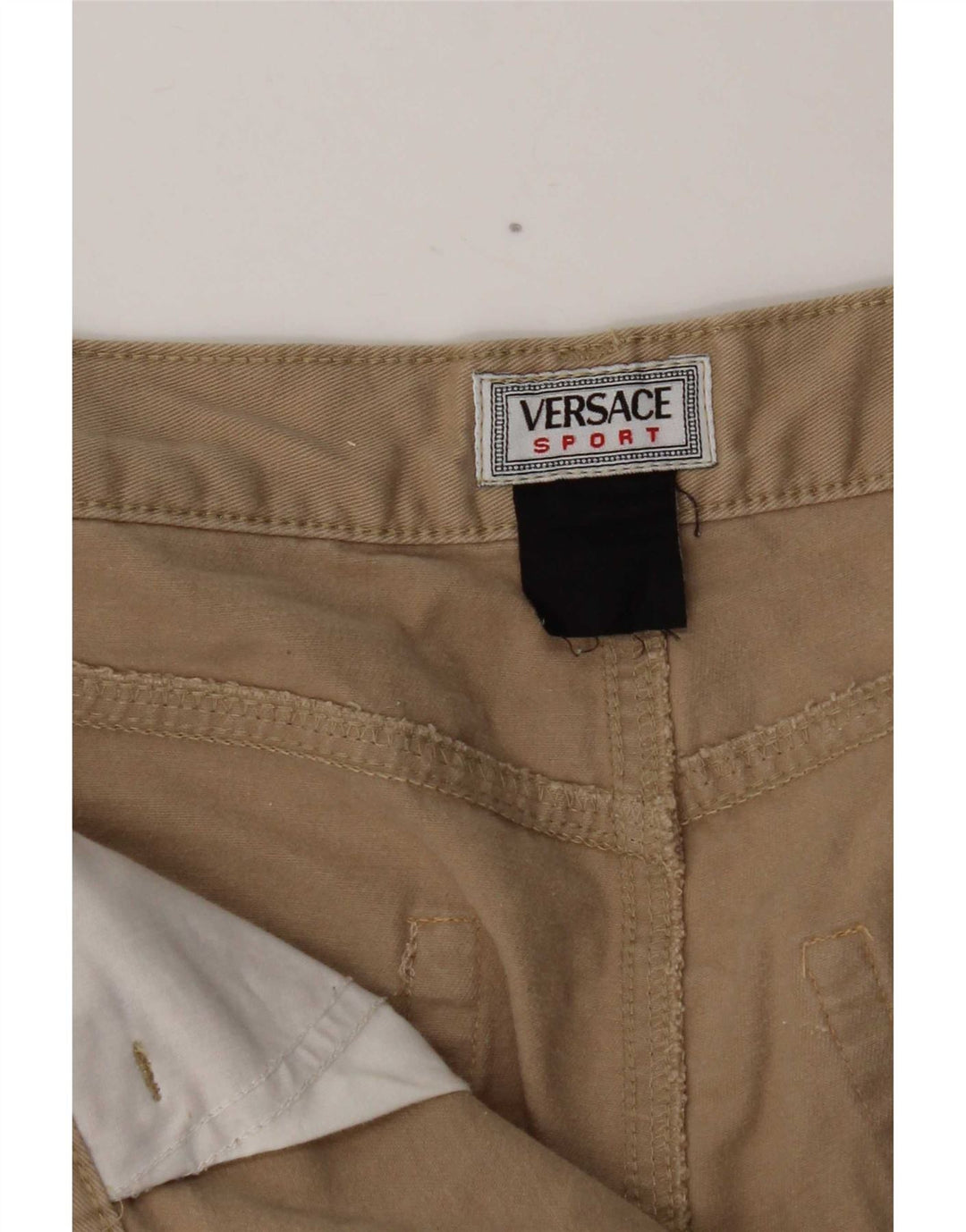 Versace Pantalon décontracté droit W31 L30 Beige