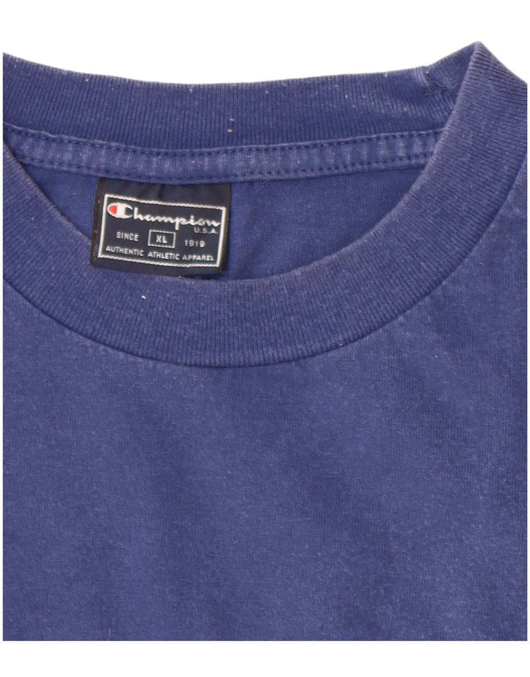 CHAMPION T-Shirt Graphique Homme Top XL Bleu Marine Coton
