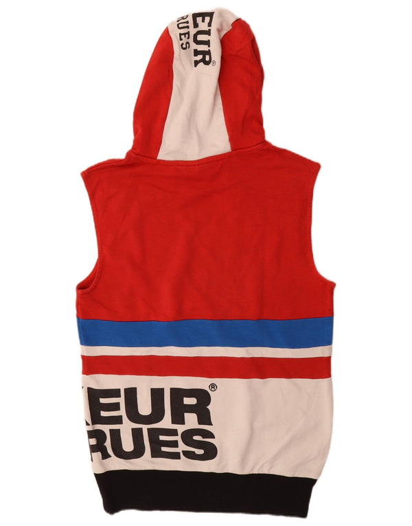 Boxeur Des Rues Pull à capuche graphique pour garçon 13-14 ans XL Rouge Colourblock