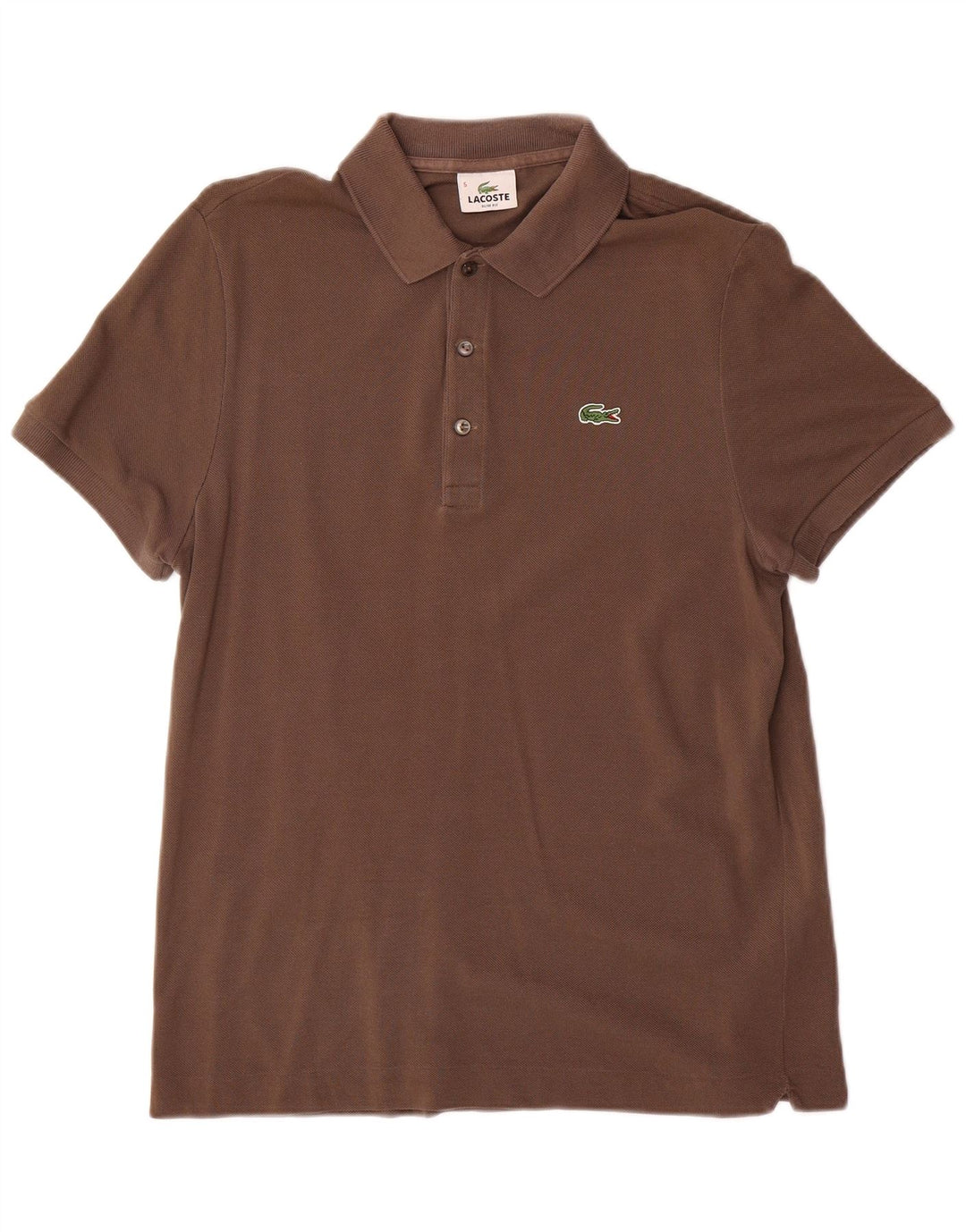 Lacoste Homme Slim Fit Polo Taille 5 Grand Coton Marron