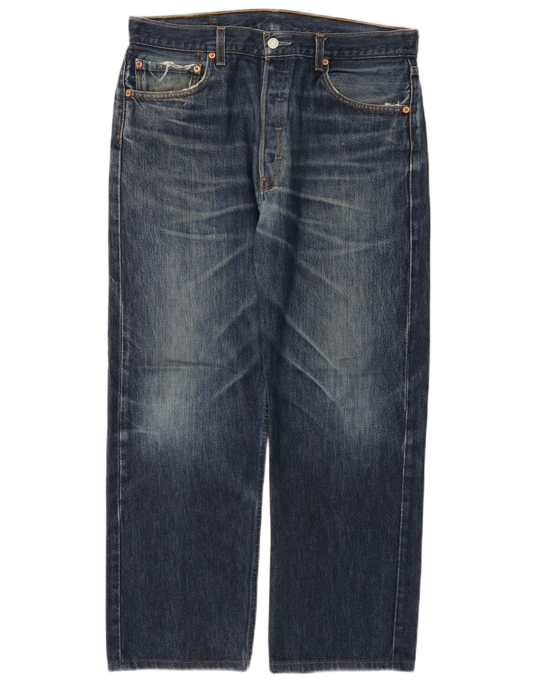 LEVI'S Jean Droit 501 Homme W34 L28 Bleu Coton