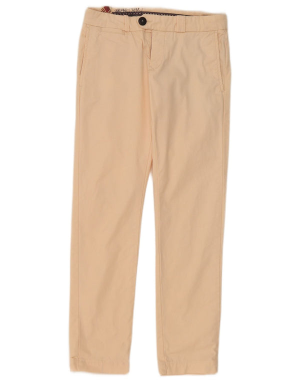Tommy Hilfiger Pantalon de Costume Slim Femme W25 L29 Coton Beige