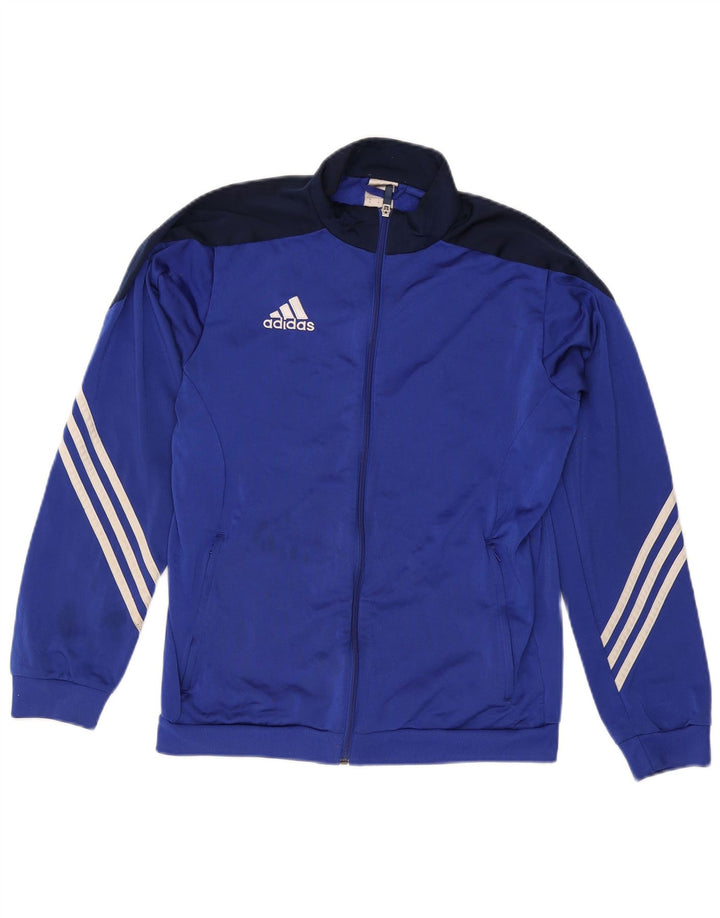 Adidas Veste de survêtement pour homme en polyester color block bleu moyen