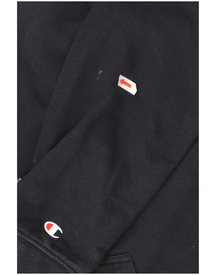 Champion Pull à Capuche Homme Bleu Marine Moyen Coton