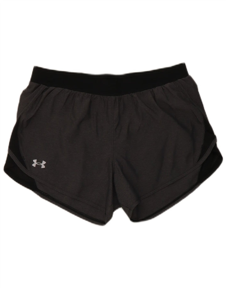 Under Armour Short de sport Heat Gear pour femme UK 14 Gris moyen Polyester
