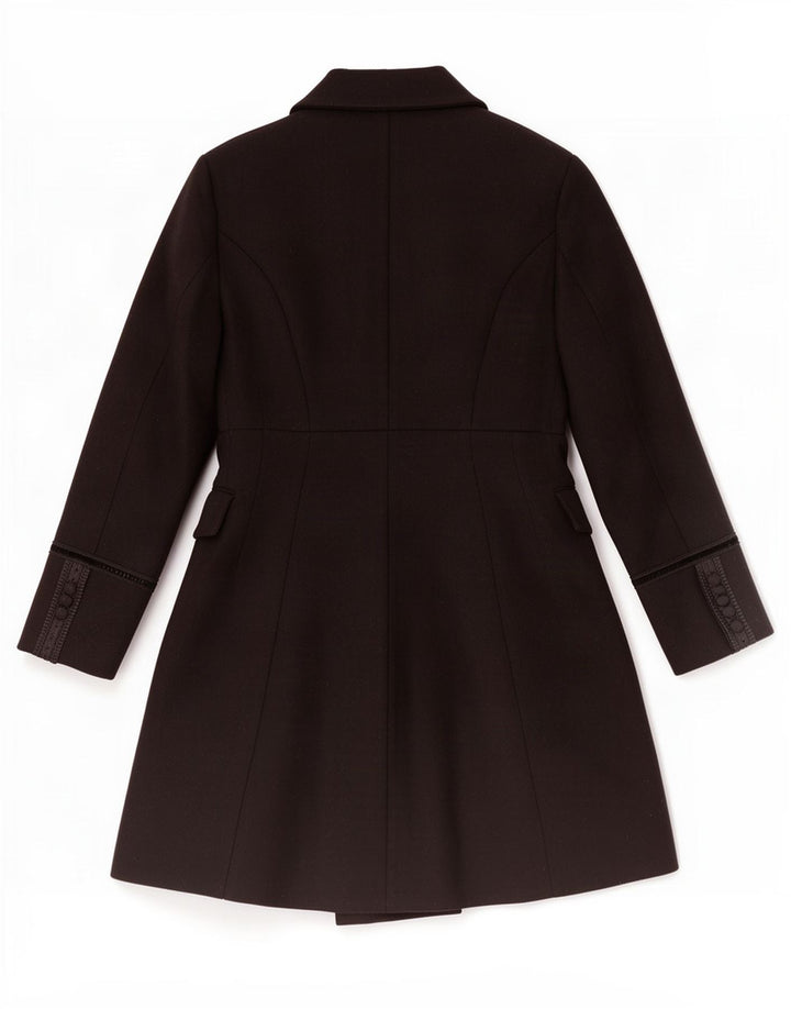 Zara Manteau Femme UK 12 Moyen Noir