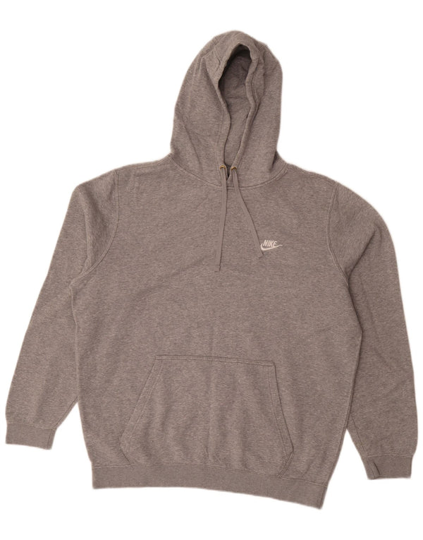 Nike Pull à capuche XL en coton moucheté pour homme Gris