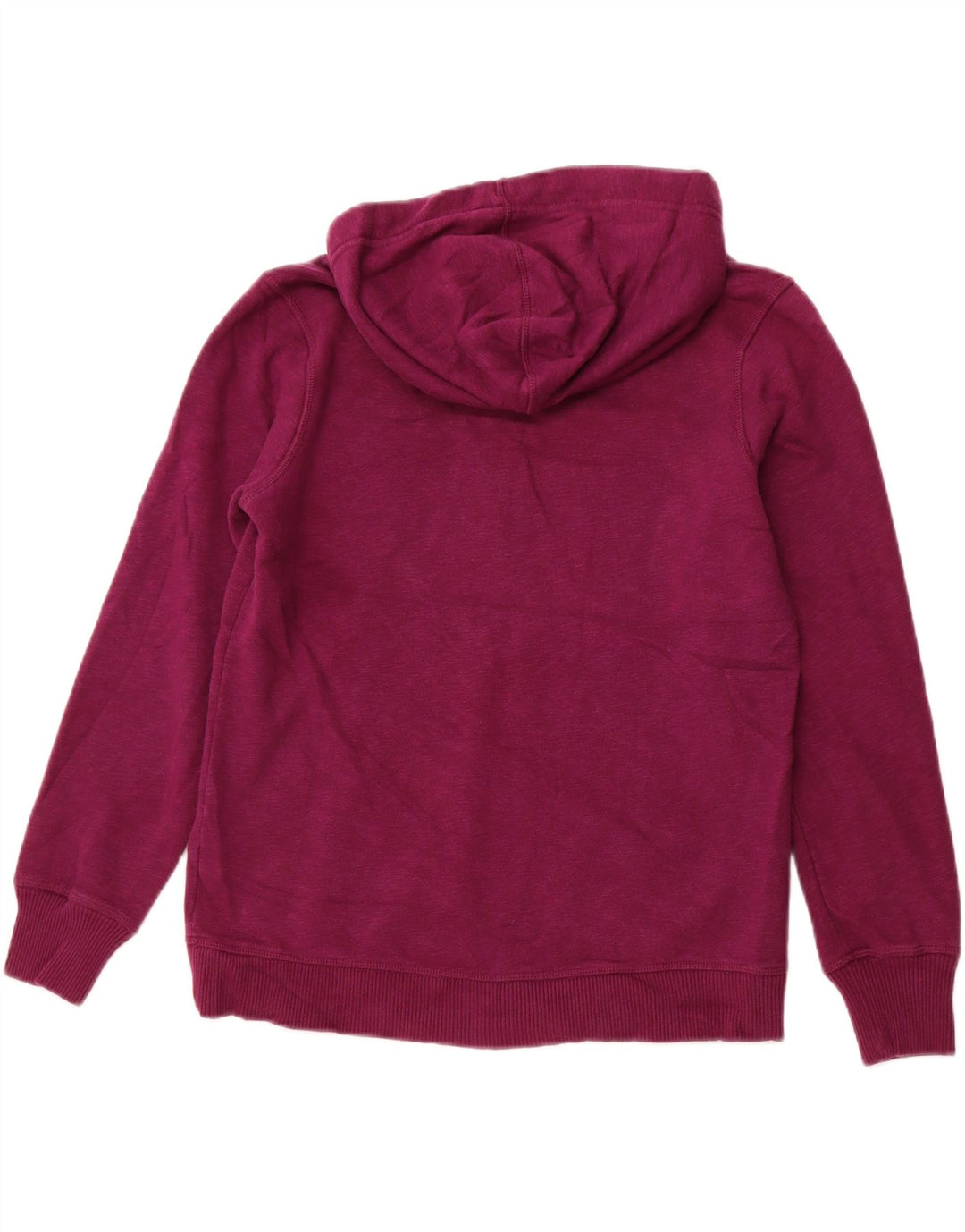 EDDIE BAUER Pull à capuche pour femme Petite col boutonné UK 14 Violet moyen