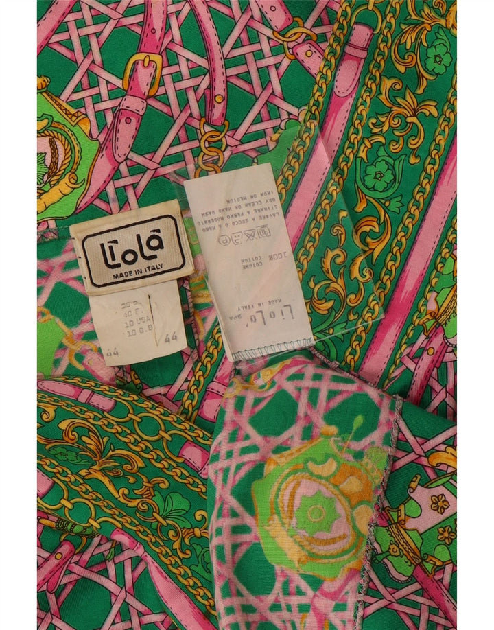 LIOLA Robe droite surdimensionnée à motif abstrait pour femme UK 10 Petit Vert