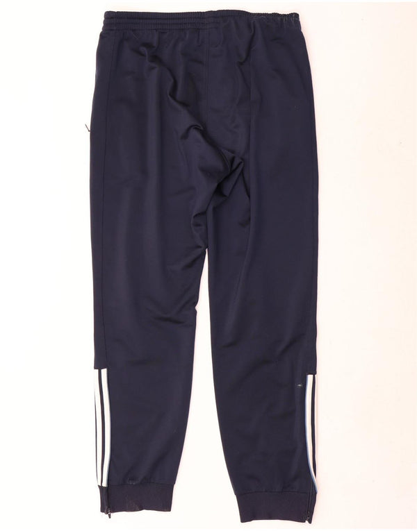 Adidas Pantalon de survêtement pour homme UK 42/44 Large Bleu marine Polyester