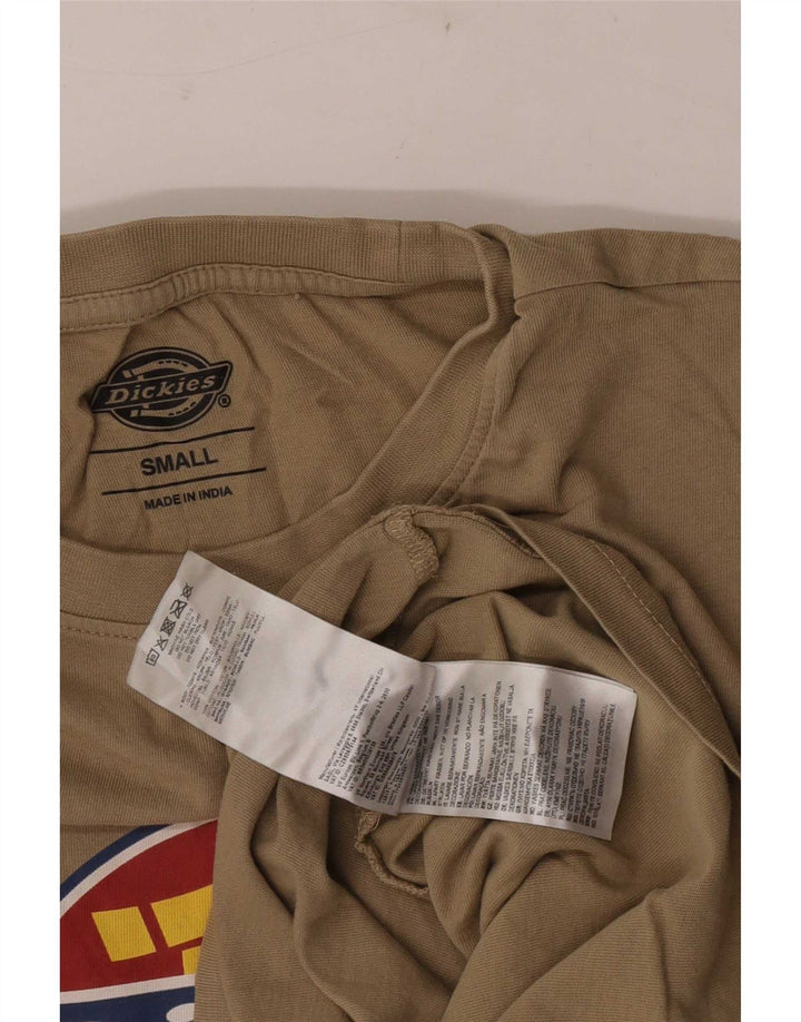 Dickies T-Shirt Graphique Homme Petit Beige Coton