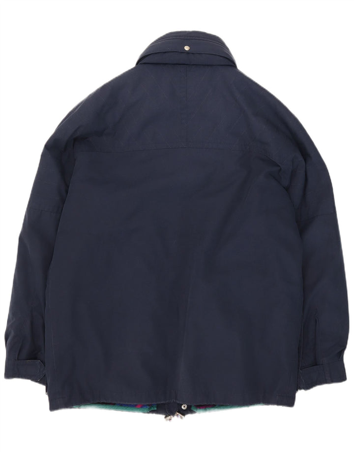 Fila Veste utilitaire à capuche pour homme UK 40 Large Bleu marine Polyester