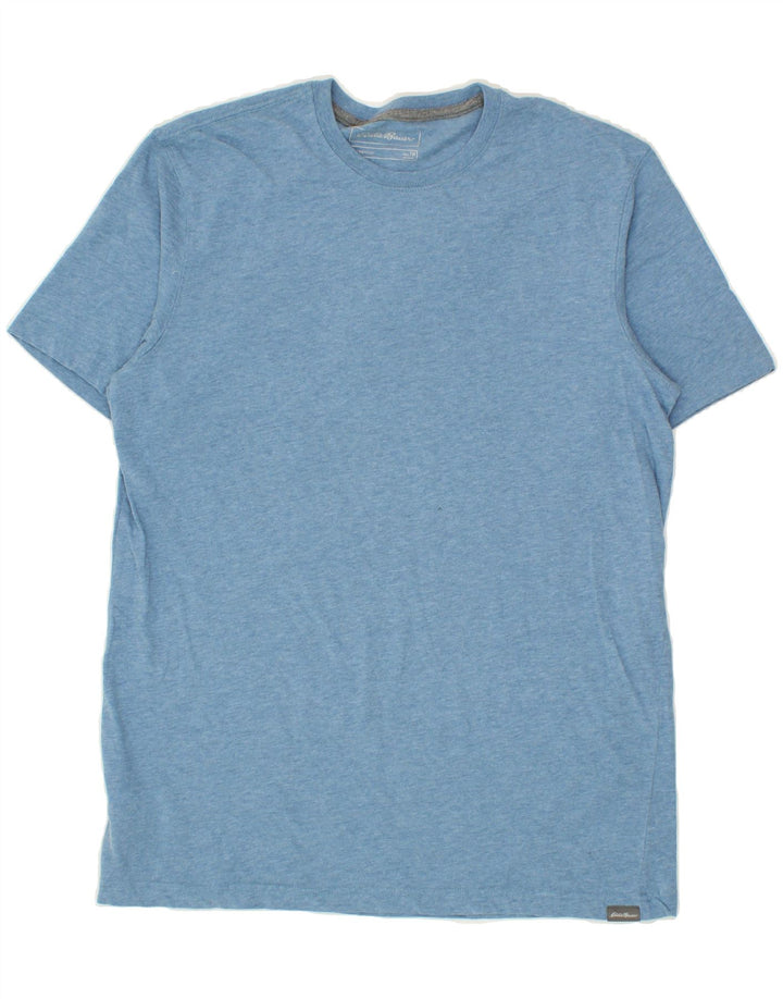EDDIE BAUER Mens Tall T-Shirt Top Medium Blue Cotton Vintage Eddie Bauer and Second-Hand Eddie Bauer from Messina Hembry 