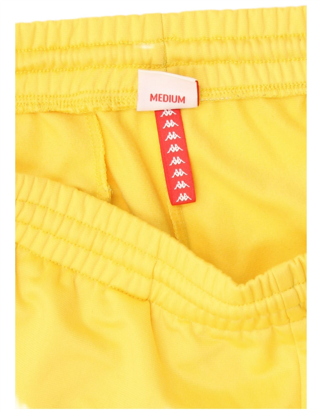 Kappa Short de Sport Graphique Homme Jaune Moyen Polyester