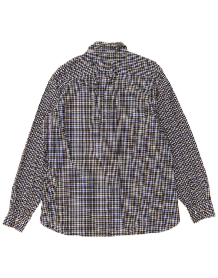 Tommy Hilfiger Chemise sur mesure pour homme en coton à carreaux bleus