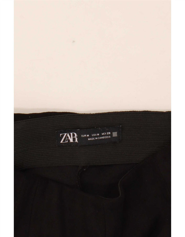 Zara Femme Pantalon Court Slim Moyen W28 L26 Noir