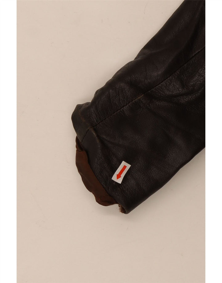 veste en cuir homme vintage UK 38 Brun moyen