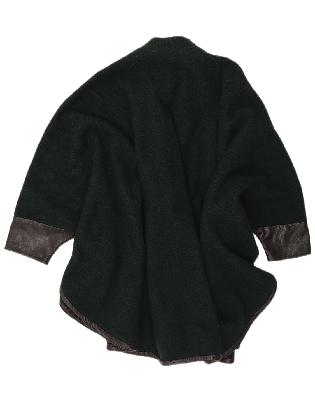 VINTAGE Manteau Poncho Femme Taille Unique Vert