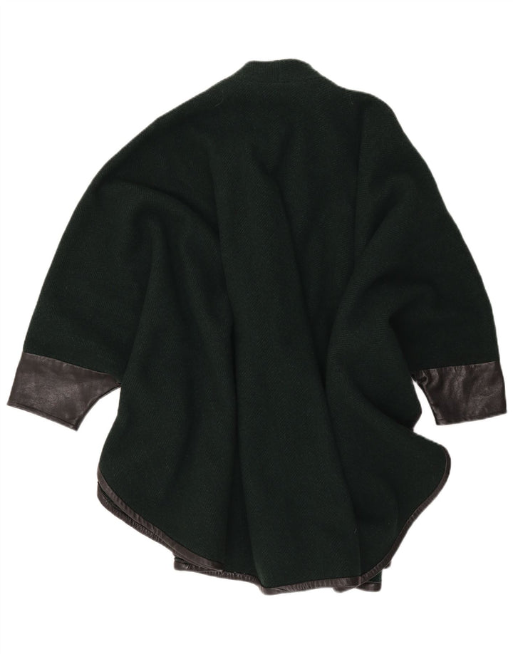 VINTAGE Manteau Poncho Femme Taille Unique Vert