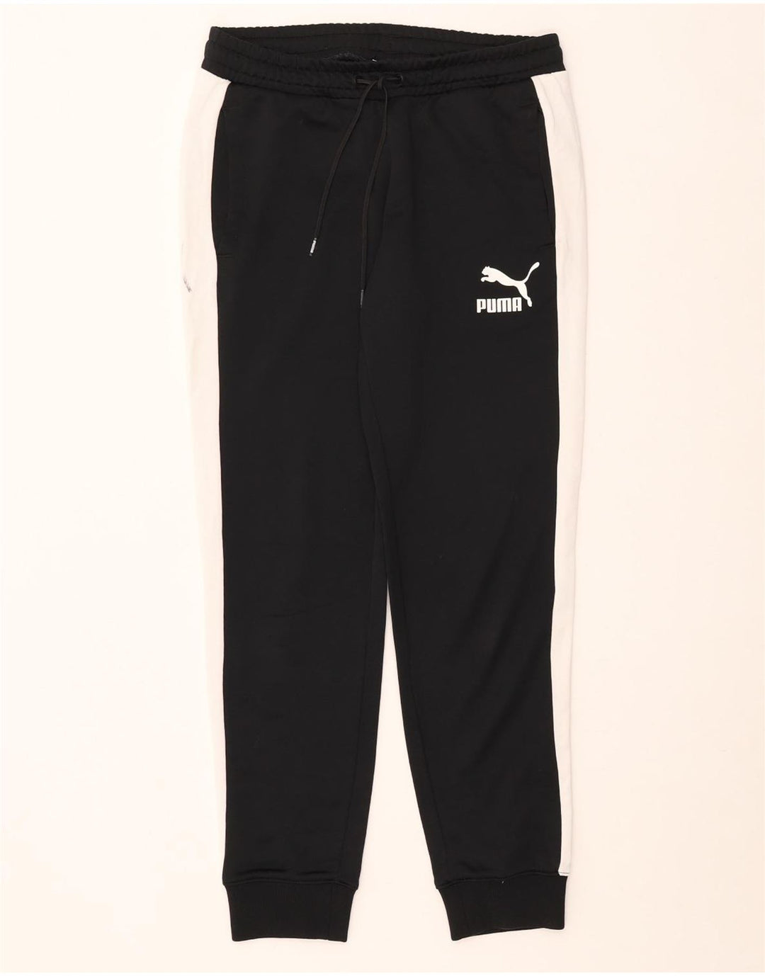 Puma Pantalon de Survêtement Joggers Homme Noir Colorblock Polyester