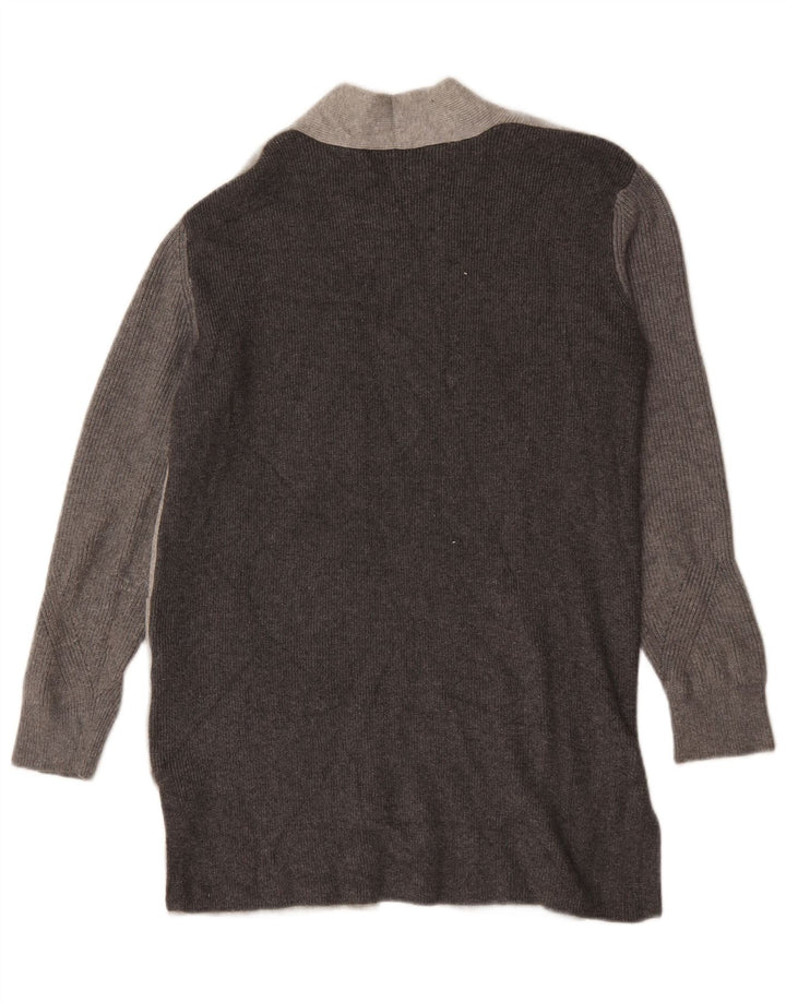 Marks & Spencer Pull cardigan long pour femme UK 12 Gris moyen
