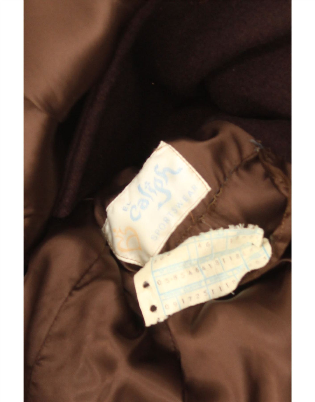 vintage Homme Double Breasted Manteau IT 46 Petit Marron