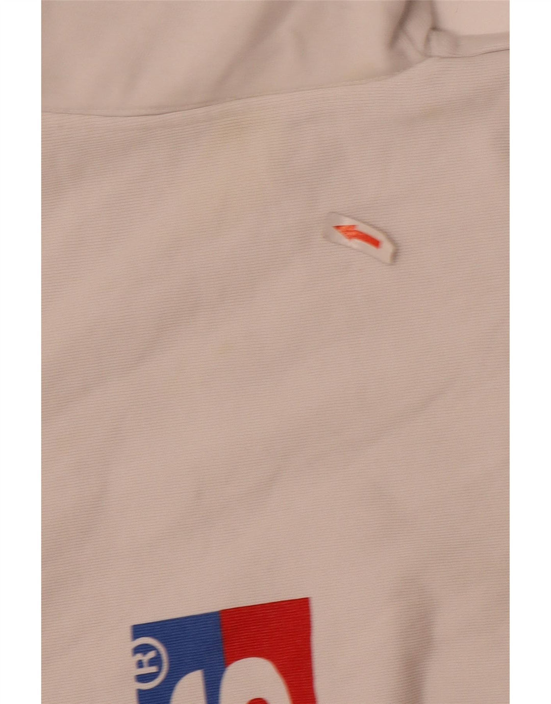 Levi's Pull à Capuche Graphique Oversize Femme UK 14 Blanc Moyen Coton