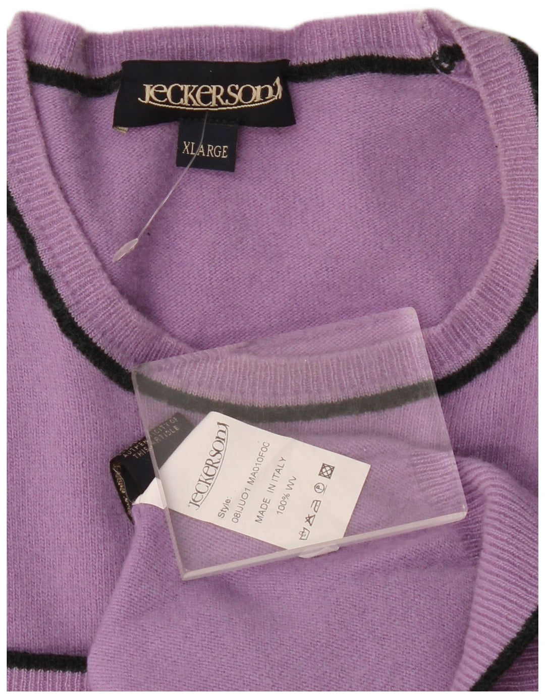 JECKERSON Pull à col rond pour femme UK 18 XL Laine violette
