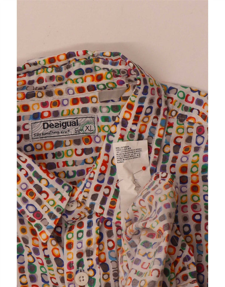 Desigual Chemise XL Coton Géométrique Multicolore Homme