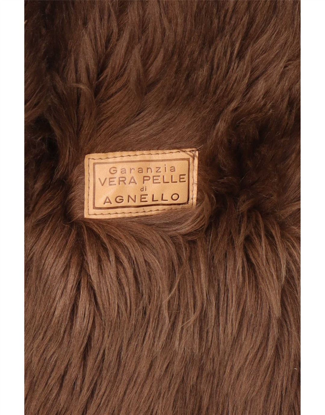 Veste Shearling Femme Vintage IT 46 Grand Marron Classique