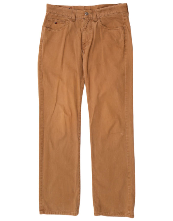 Tommy Hilfiger Pantalon décontracté droit pour homme W32 L32 Marron Coton