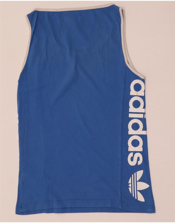 Adidas Mens Graphic Débardeur XS Bleu Coton