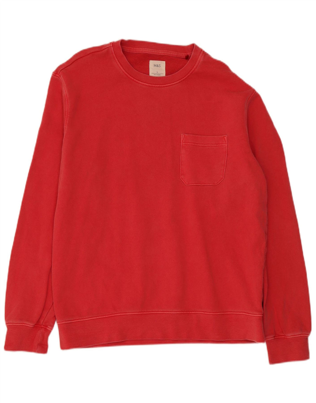 Marks & Spencer Sweat-shirt pour homme en coton rouge Taille L