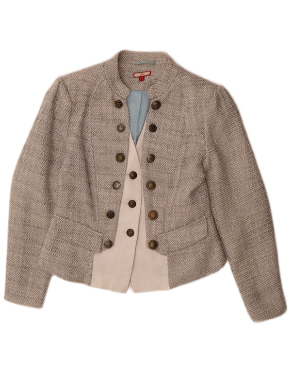 Joe Browns Veste blazer à 3 boutons pour femme UK 14 Gris moyen Acrylique