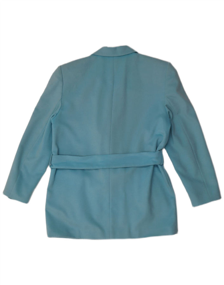 Escada Femmes par Margaretha Ley Blazer Veste EU 38 Bleu Moyen