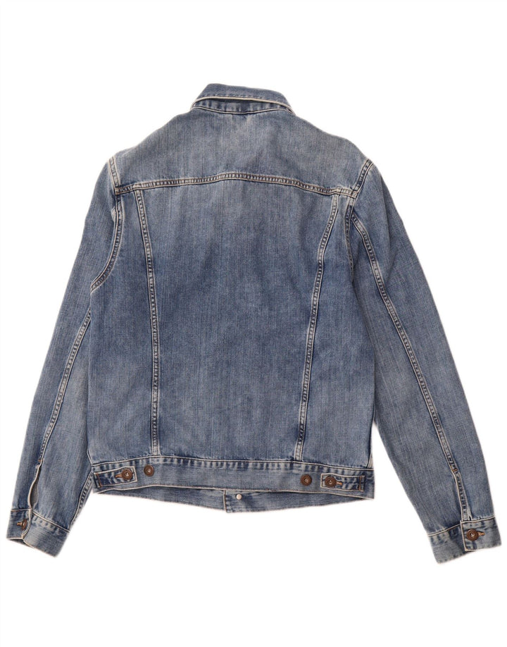 CROSS JEANS Veste en Jean Homme UK 38 Bleu Moyen Coton